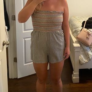 striped romper
